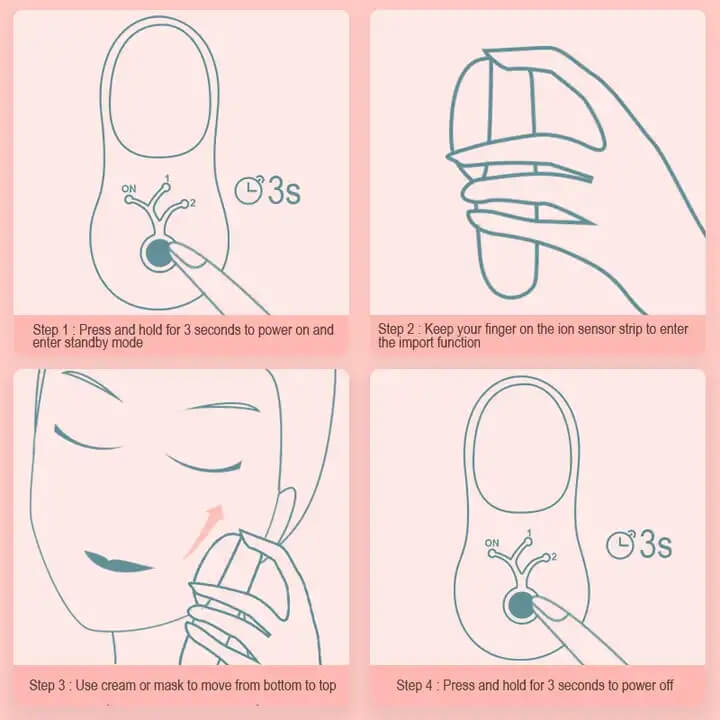 SKB-1016 마이크로 전류 얼굴 관리 이온 심층 청결 전류 미용기