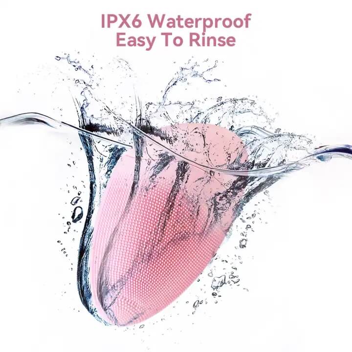 SKB-1811 가정용 방수 전기 난방 진동 소프트 실리콘 세면 브러시